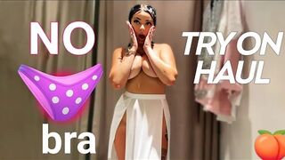 [4K] ????18+???? *TRANSPARENT* try on haul in the mall 2024 new