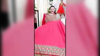 anaarkali kurta from Ajio try on haul #youtubeshorts #haul #viral