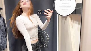 ???? [4K] See-Through Clothes | Try on Haul With Redhead | No Bra Trend & Transparent Fabric ????