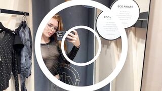 ???? [4K] See-Through Clothes | Try on Haul With Redhead | No Bra Trend & Transparent Fabric ????