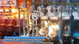 JCL Welding and Stretching Line for Glass Stemware Production