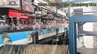 JCL Welding and Stretching Line for Glass Stemware Production