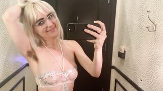 4K Transparent LINGERIE Victoria's Secret Dressing Room Try On Review