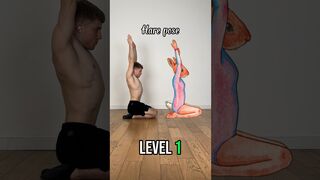 Yoga animal poses level 1 to 10 ???? #workout #amazing #flexibility #mobility #gym #yoga #training
