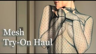 Mesh Tops Try-On Haul | 4k | Revealing Try-on | See through