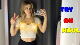 Mesh Top | [4K] Try-On Haul with Dolly | Dry vs Wet