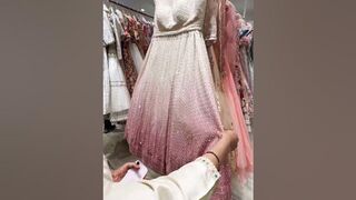 Try on Haul Rajouri Garden Famous Rented Lehengas Rs2500-2500| Location at end #shorts #ytshorts