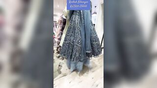 Try on Haul Rajouri Garden Famous Rented Lehengas Rs2500-2500| Location at end #shorts #ytshorts