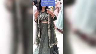 Try on Haul Rajouri Garden Famous Rented Lehengas Rs2500-2500| Location at end #shorts #ytshorts