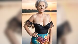 4K❤️‍????Mature Women Over 50 In Bikinis And Swimsuits❣️Mature Women Swimwear Poolside Lookbook