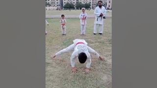 front sitting hand spring+stretching|martial arts|ana brothers