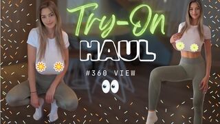 [4K] Transparent Try-On With Ari | 360° Gym Haul (2024)