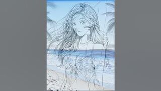 Anime: Bikinis: Coloring Book for Adults available on Amazon #amazon #anime #bikini #manga #summer