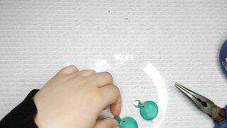 Clay earrings using cutter with flowers | clay earrings tutorial | flexible clay earrings tutorial