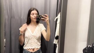 See-Through Blouses | Sheer Fashion | Try-On Haul At The Mall