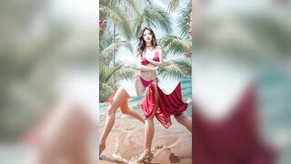 Tropical Beauty: Asian Girl Rocks the Hottest Bikinis