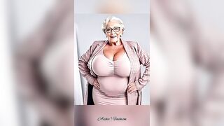 TRY ON HAUL! Natural Older Women Over 70 in Transparent Dress ????Aisha Fashion Tips Review pt.25