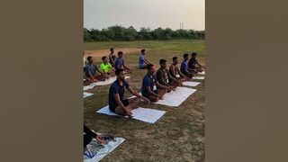 Yoga class by KUDA Students #army #kuda #defence_academy #yoga #free #trending #yogamusic #defence