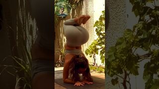 Flexible Yoga Stretching Forearm Stand Flow #shorts