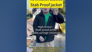 Flexible Stab Proof Vest #stabproofvest #london #fyp #stabproofjacket #bodyarmor #knifeattack #ootd