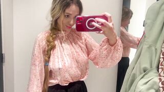 Try On Haul with Emily | Transparent Tops | Natural Petite Body