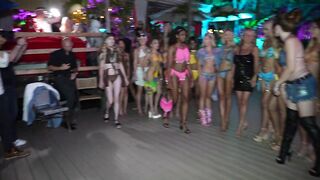 hot girls model swimwear lingerie Miami swim week lique restaurant gurman fashion show 2024 runway