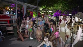 hot girls model swimwear lingerie Miami swim week lique restaurant gurman fashion show 2024 runway