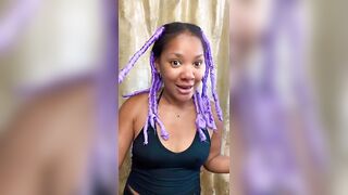 Stretching my hair without heat! ???? #love #naturalhair #easyhairstyle #hairtok #haircare #curlyhair