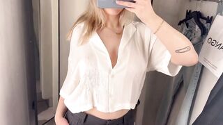 [4K] See Through Try On Haul | Transparent TOPS Try On Haul | ZARA