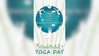 Happy Yoga Day! #motiongraphics #yogaday #quotes #message #yogaposes