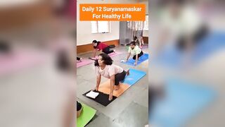 Daily 12 Suryanamaskar For Healthy Life | सुर्यनमस्कार | Sun Solution #yoga #youtubeshorts