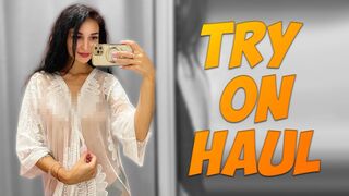 [4K] Try On Haul | New Transparent Clothes With Zlata