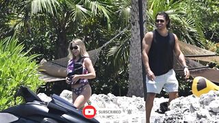In their bikinis Sydney Sweeney at her new $13.5 million house in Florida, riding a banana boat