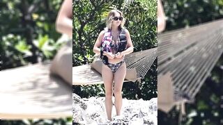 In their bikinis Sydney Sweeney at her new $13.5 million house in Florida, riding a banana boat