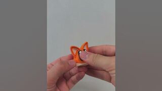 Flexible 3D printed multi-color Fox.