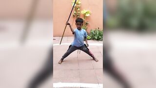 180 ???????????? udhith's leg flexible # silambam practice #????????????????????????????