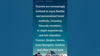 Tourists are increasingly inclined to more flexible and personalized travel methods, choosing