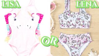 Lisa Or Lena|unicorn bikinis|#unicorn|Unicorn edition#lisa