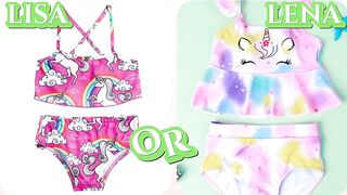 Lisa Or Lena|unicorn bikinis|#unicorn|Unicorn edition#lisa