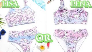 Lisa Or Lena|unicorn bikinis|#unicorn|Unicorn edition#lisa