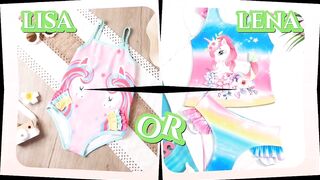 Lisa Or Lena|unicorn bikinis|#unicorn|Unicorn edition#lisa