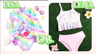 Lisa Or Lena|unicorn bikinis|#unicorn|Unicorn edition#lisa