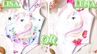 Lisa Or Lena|unicorn bikinis|#unicorn|Unicorn edition#lisa