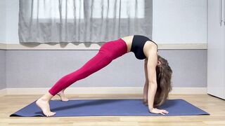 Workout stretching at home