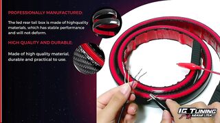 How to install universal flexible car trunk LED strip