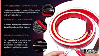 How to install universal flexible car trunk LED strip