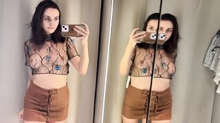 [4K] Transparent Try On Haul In Dressing Room | Get Ready With Jana (2024)