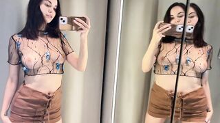 [4K] Transparent Try On Haul In Dressing Room | Get Ready With Jana (2024)