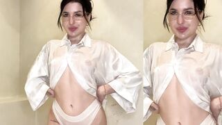 Dry vs Wet Challenge: TRANSPARENT Lingerie Try On Haul & NO BRA