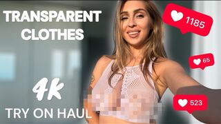 [4K] See-Through Lingerie | Transparent Try on Haul